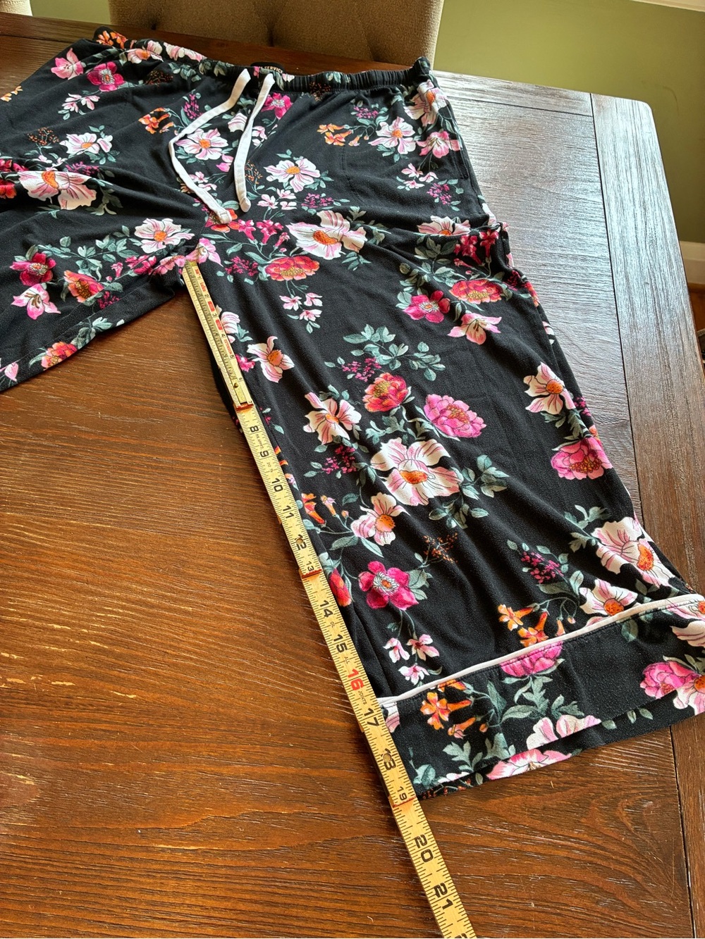 Room Service dark Cottagecore Floral Pajama Set cozy grandmacore - Picture 5 of 6